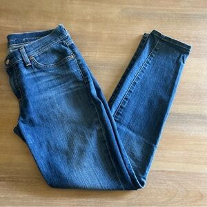 7 for All Mankind Gwenevere Skinny Jeans, Medium Wash, Size 28